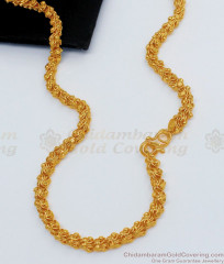 CDAS01 -OT  Over Thick South Indian Gold Plated Kerala Jasmine Daily Wear Design Chain CDAS01 -OT  Over Thick South Indian Gold Plated Kerala Jasmine Daily Wear Design Chain
