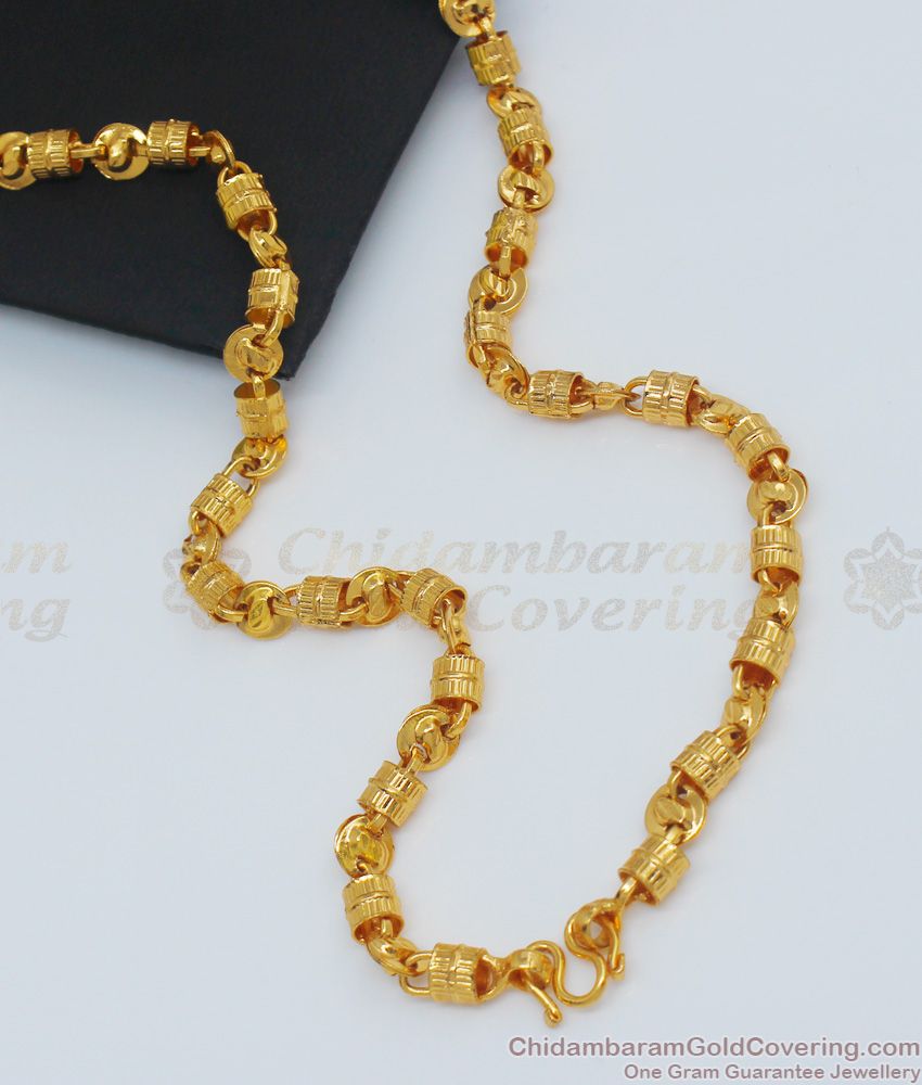 CDAS07 - Gold Handmade 24 Inches Long Byzantine Chain India Jewelry Unisex Gifting