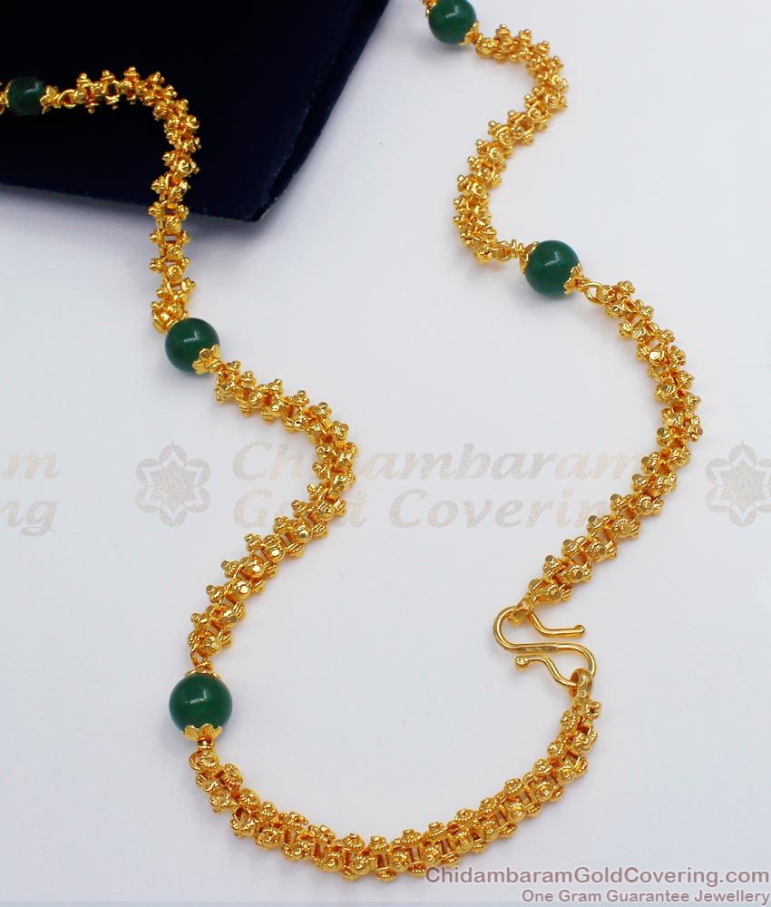 CDAS16-LG - New Arrival Green Crystal Long Chain for Daily Use