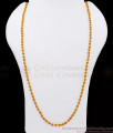 CDAS22-LG 30 Inches Long Spring Type Gold Beaded Long Chain For Daily Use