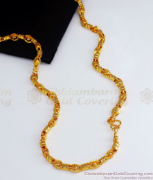 CDAS23 New Cylindrical One Gram Gold Chain Daily Wear Shop Online CDAS23 New Cylindrical One Gram Gold Chain Daily Wear Shop Online
