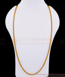 CDAS29-Lg 30 Inch Long 22Kt Gold Tone Guaranteed Chain For Daily Wear