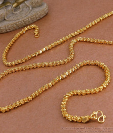 CDAS40-LG 30 Inches Long Gold Plated Oval Cut Jasmine Chain Shop Online CDAS40-LG 30 Inches Long Gold Plated Oval Cut Jasmine Chain Shop Online