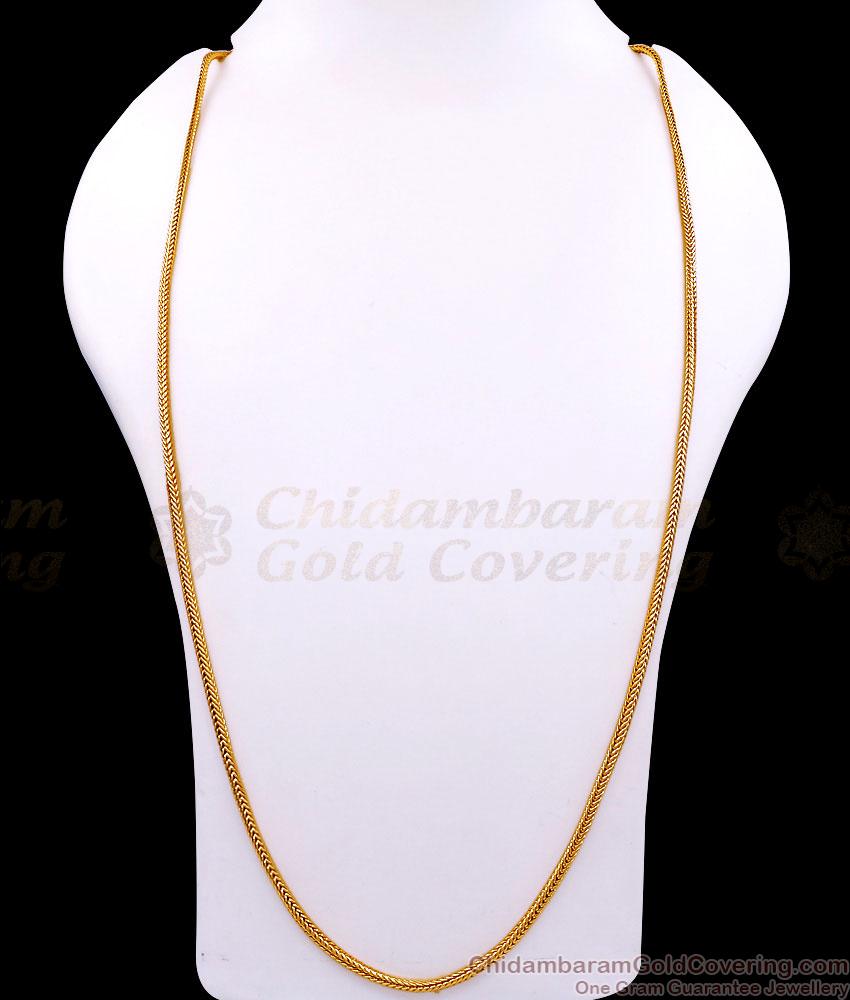 CDAS41-Lg 30 Inch Long Daily Use One Gram Gold Thali Kodi Chain Screw Type Srilankan Design