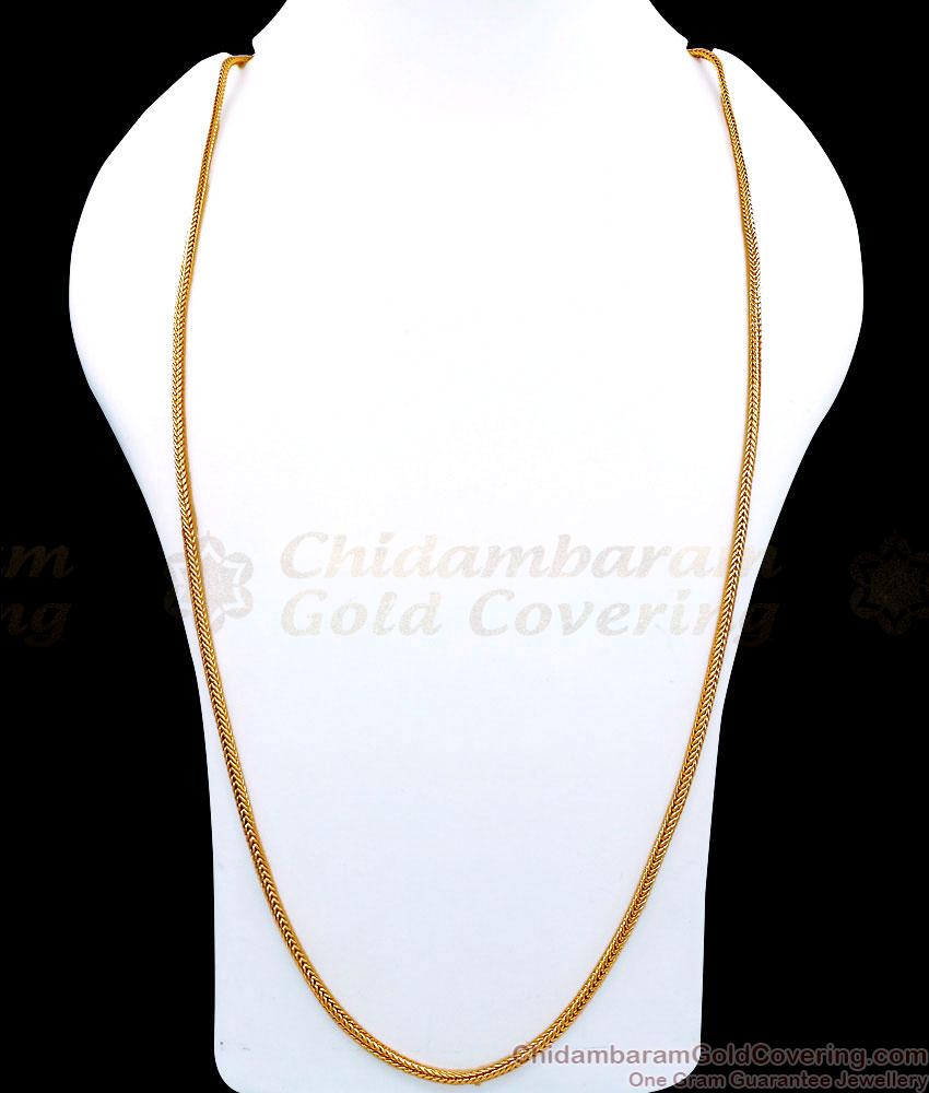 CDAS41-Lg 30 Inch Long Daily Use One Gram Gold Thali Kodi Chain Screw Type Srilankan Design