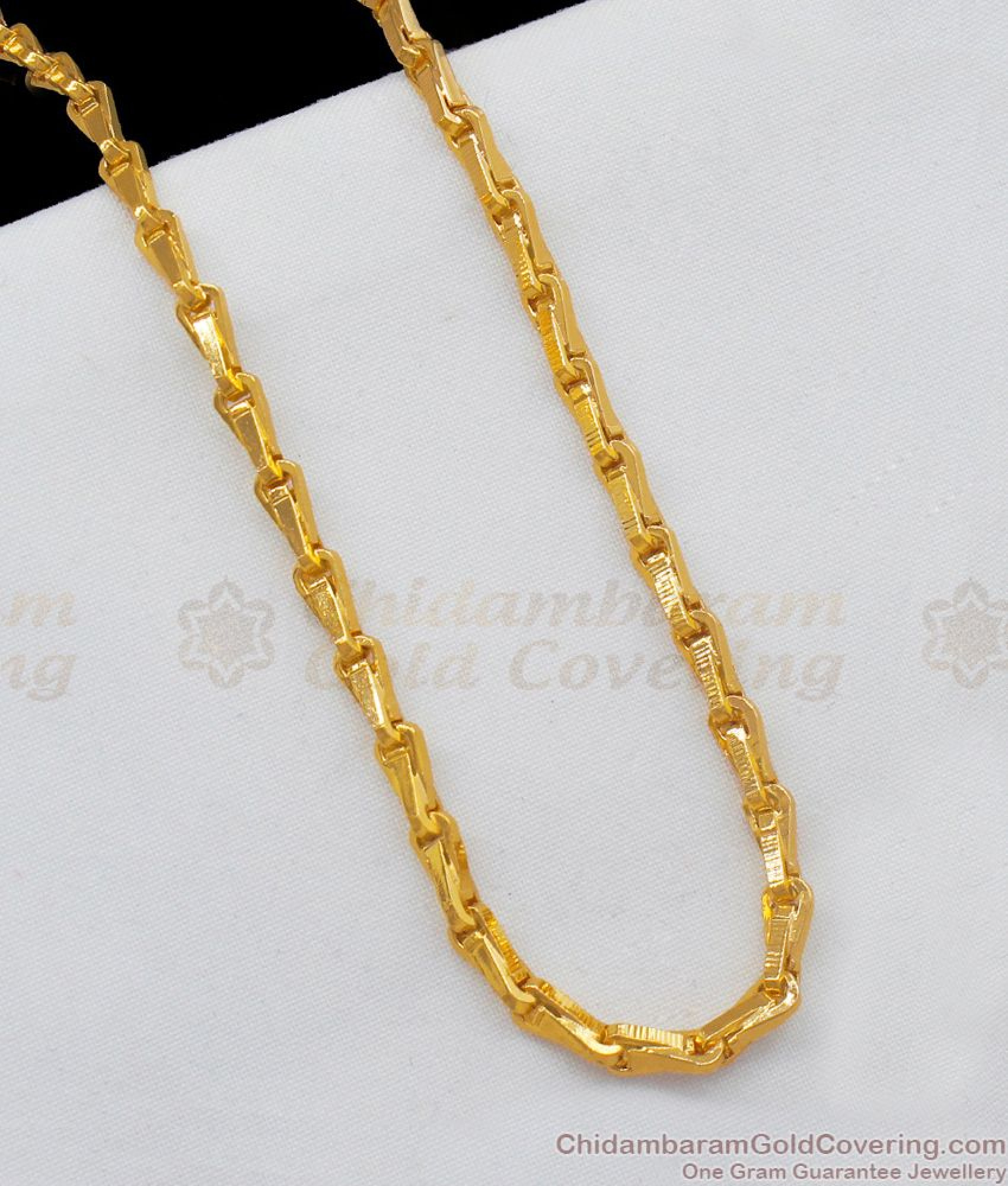 CGLM08 South Indian Gold Plated Jewelry Traditional Wheat Design Chain
