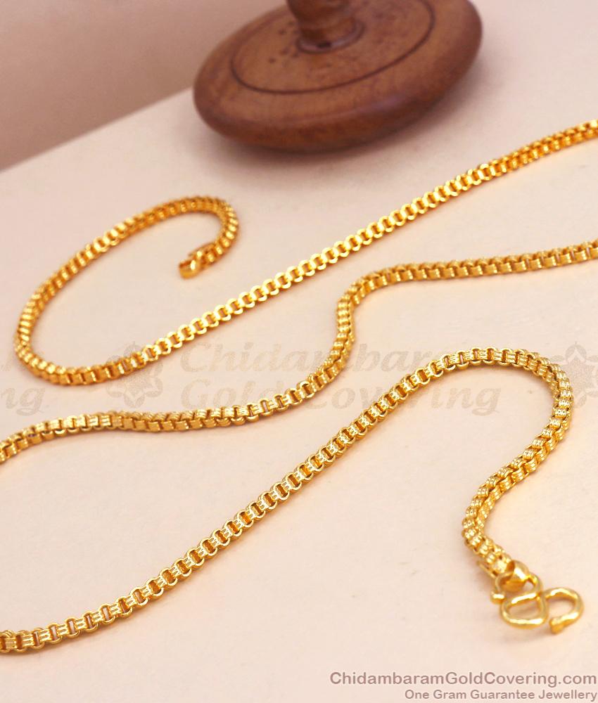 CGLM100 One Gram Gold Chain Mens Occasional Wear Collections Shop Online
