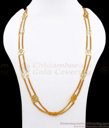 CGLM103 Traditional Islamic Malai Gold Plated Retta Patta Chain