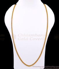 CGLM113-Lg 30 Inch Long Thick Square Link Micro Gold Plated Chain for Men CGLM113-Lg 30 Inch Long Thick Square Link Micro Gold Plated Chain for Men