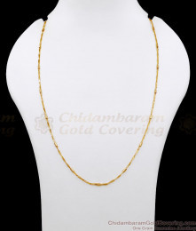CGLM119 Slim Wheat Design Daily Wear Gold Plated Thin Chain