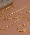 CGLM131 Thin Wheat Design Micro Gold Plated Chain For Daily Wear