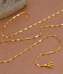 CGLM131 Thin Wheat Design Micro Gold Plated Chain For Daily Wear CGLM131 Thin Wheat Design Micro Gold Plated Chain For Daily Wear