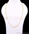 CGLM131 Thin Wheat Design Micro Gold Plated Chain For Daily Wear