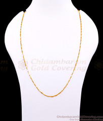 CGLM131 Thin Wheat Design Micro Gold Plated Chain For Daily Wear CGLM131 Thin Wheat Design Micro Gold Plated Chain For Daily Wear