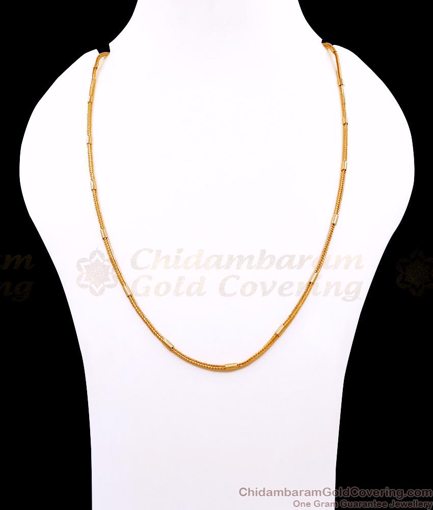 CGLM135 Daily Wear Box Design Gold Imitation Chain For Men Fashion