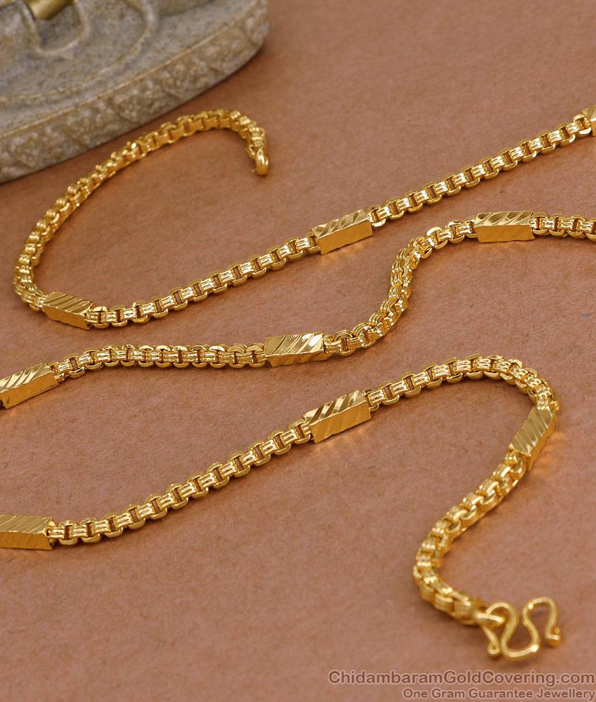 CGLM137 Pure Gold Tone Box Type Mens Chain Designs With Price Online CGLM137 Pure Gold Tone Box Type Mens Chain Designs With Price Online