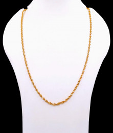 CGLM138 Regular Wear One Gram Gold Spiral Chain Design Shop Online CGLM138 Regular Wear One Gram Gold Spiral Chain Design Shop Online