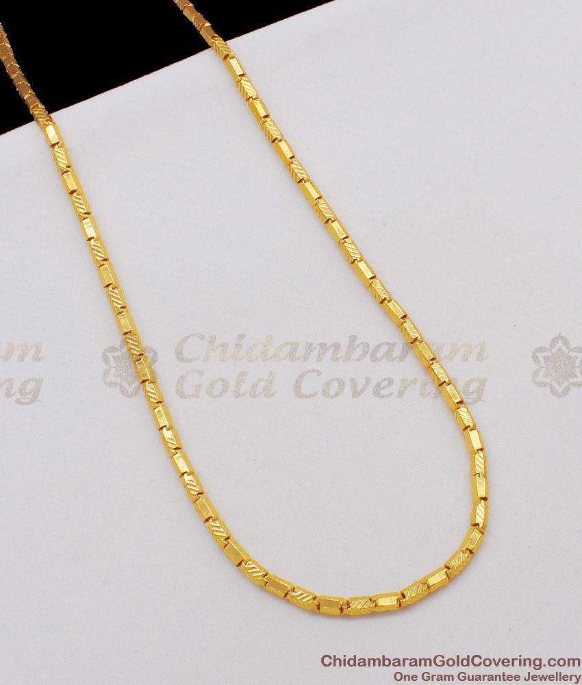 CGLM14 Trendy Box Design Gold Imitation Jewellery Chain For Mens New Arrivals