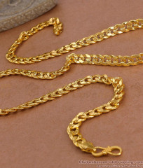 CGLM142 Premium Quality Gold Imitation Sachin Chain Design Mens Fashion