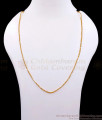 CGLM145 Daily Wear Plain Gold Plated Thin Chain 
