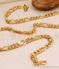 CGLM149 Premium 1 Gram Gold Polish Sachin Link Chain With S Hook CGLM149 Premium 1 Gram Gold Polish Sachin Link Chain With S Hook
