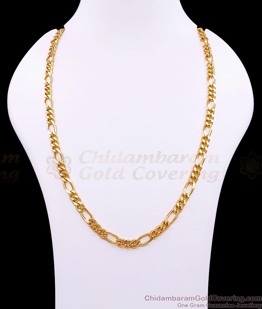 CGLM149 Premium 1 Gram Gold Polish Sachin Link Chain With S Hook CGLM149 Premium 1 Gram Gold Polish Sachin Link Chain With S Hook