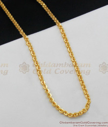 CGLM15 - 24 Inches Fast Selling South Indian Gold Plated Jewely Traditional Plain Wheat Chain