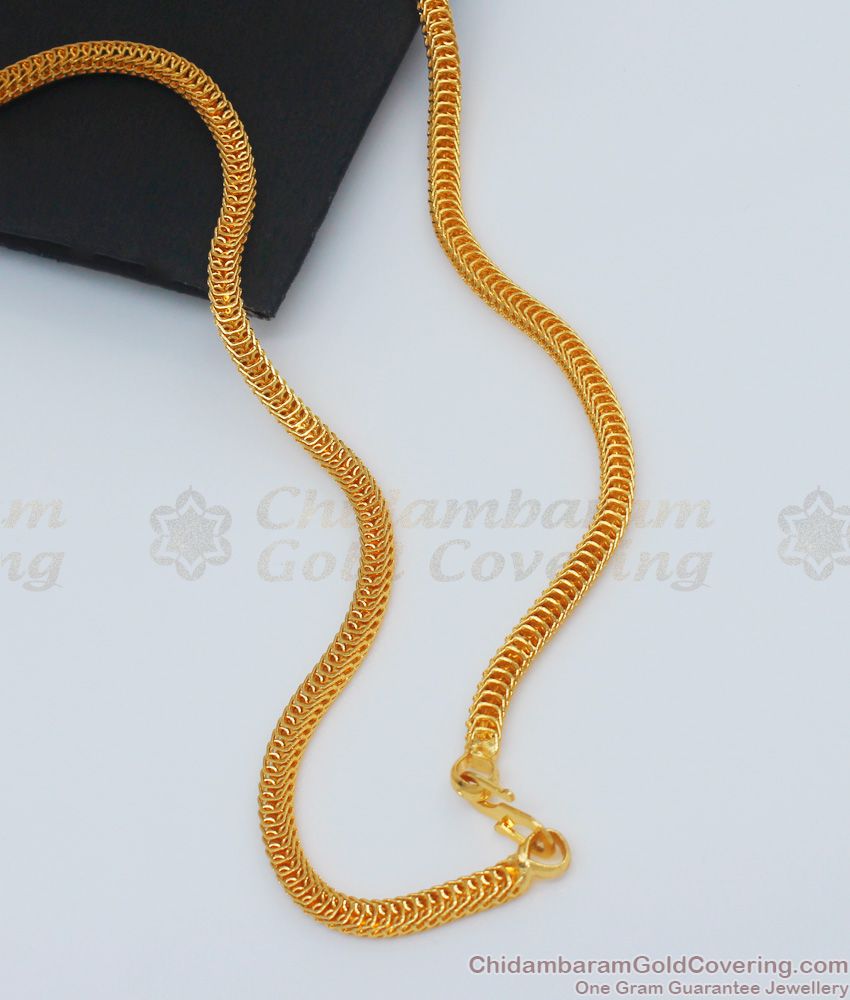 CGLM35 - One Gram Gold Chain for Men Imitation Jewelry