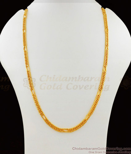 CGLM36 Glittering Gold Chain for Men Sachin Chain Imitation Jewelry