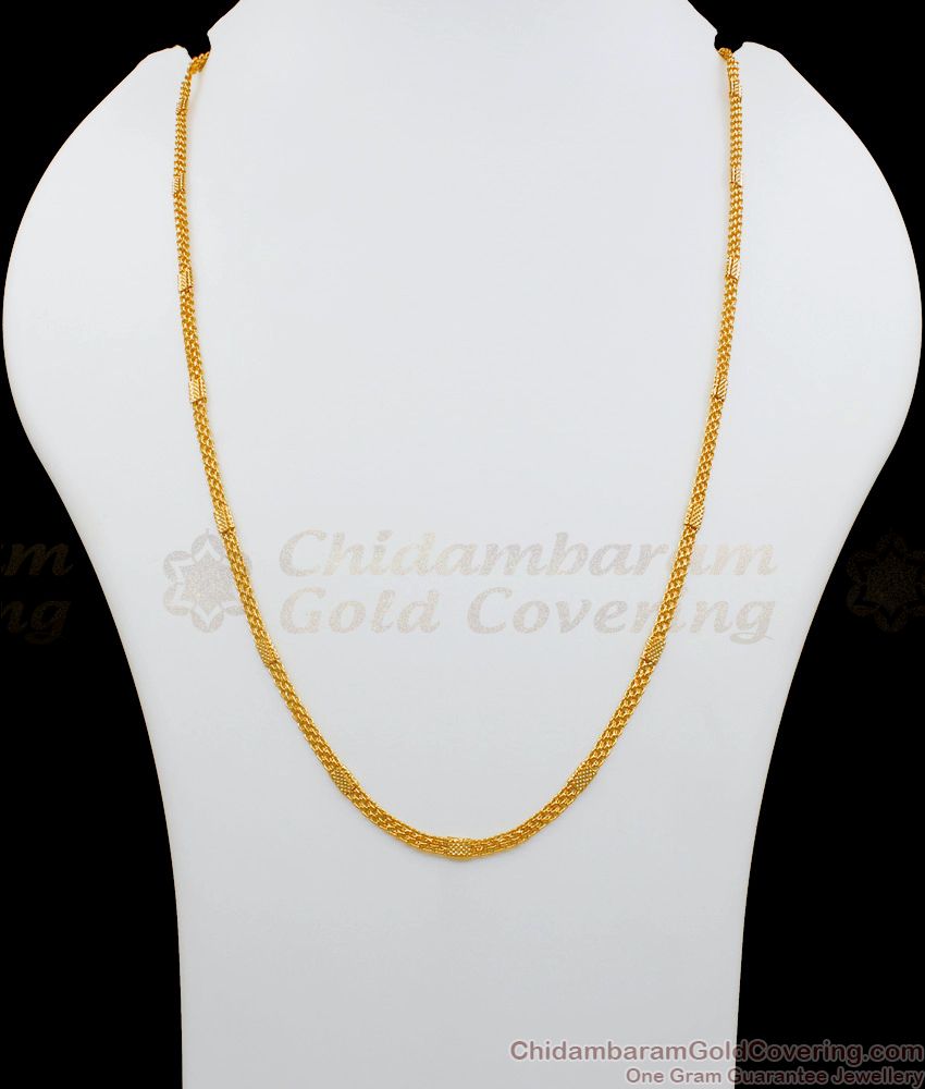 CGLM38 - Trendy Gold Chain for Men One Gram Chain Imitation Jewelry