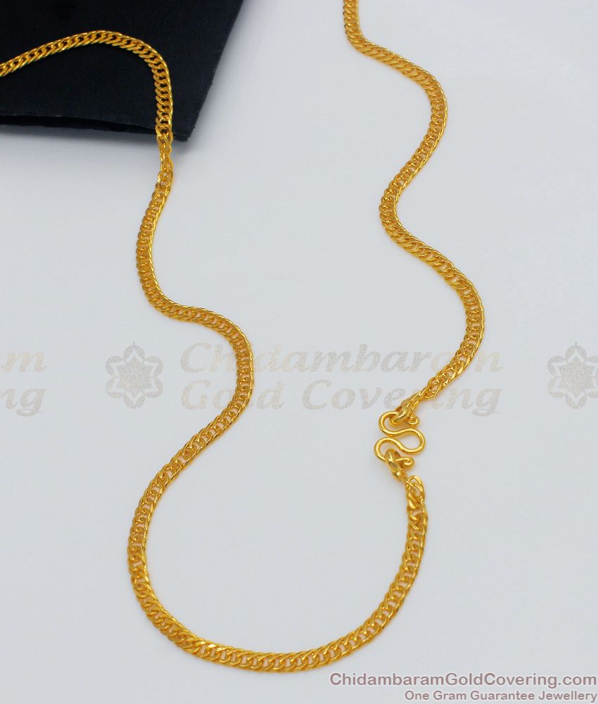 CGLM46 - Thin Daily Wear Gold Chain One Gram Chain Imitation Jewelry