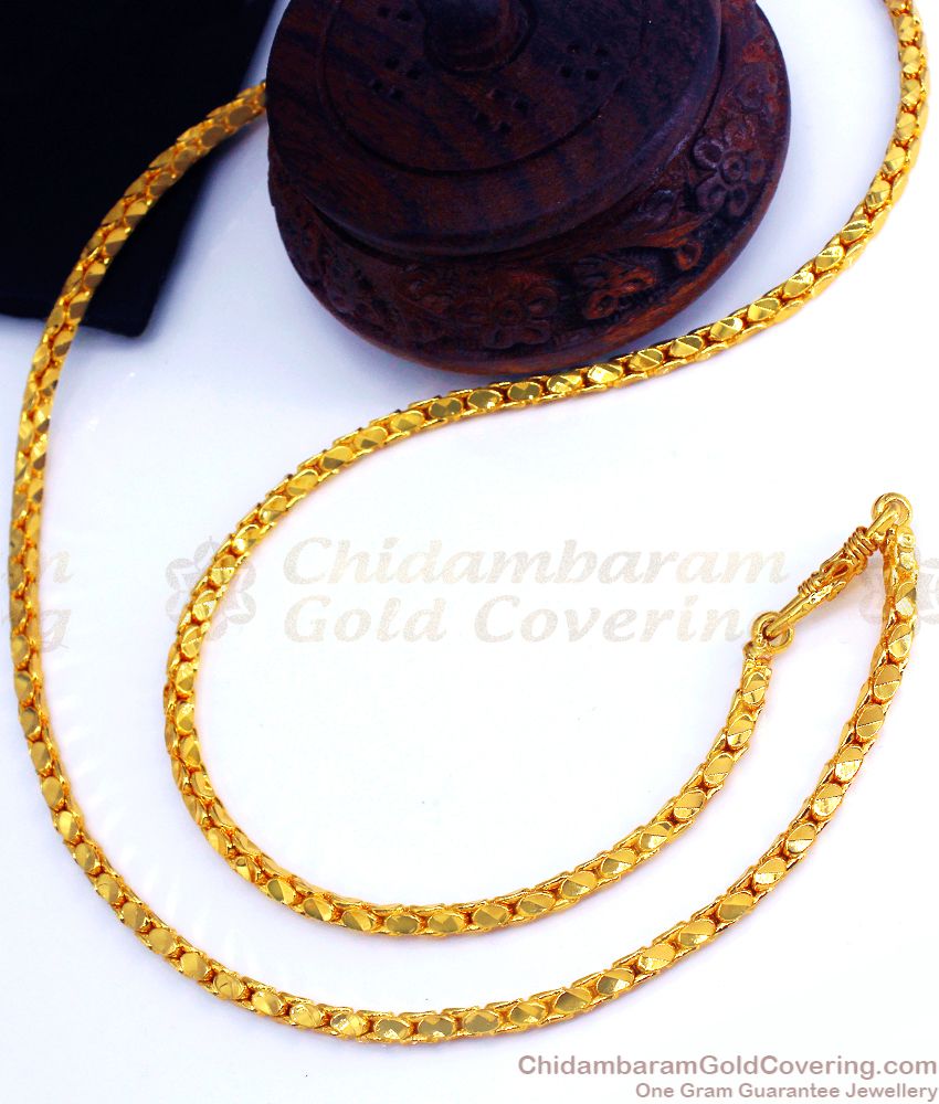 CGLM62 One Gram Gold Plated Chain for Daily Use Shop Online
