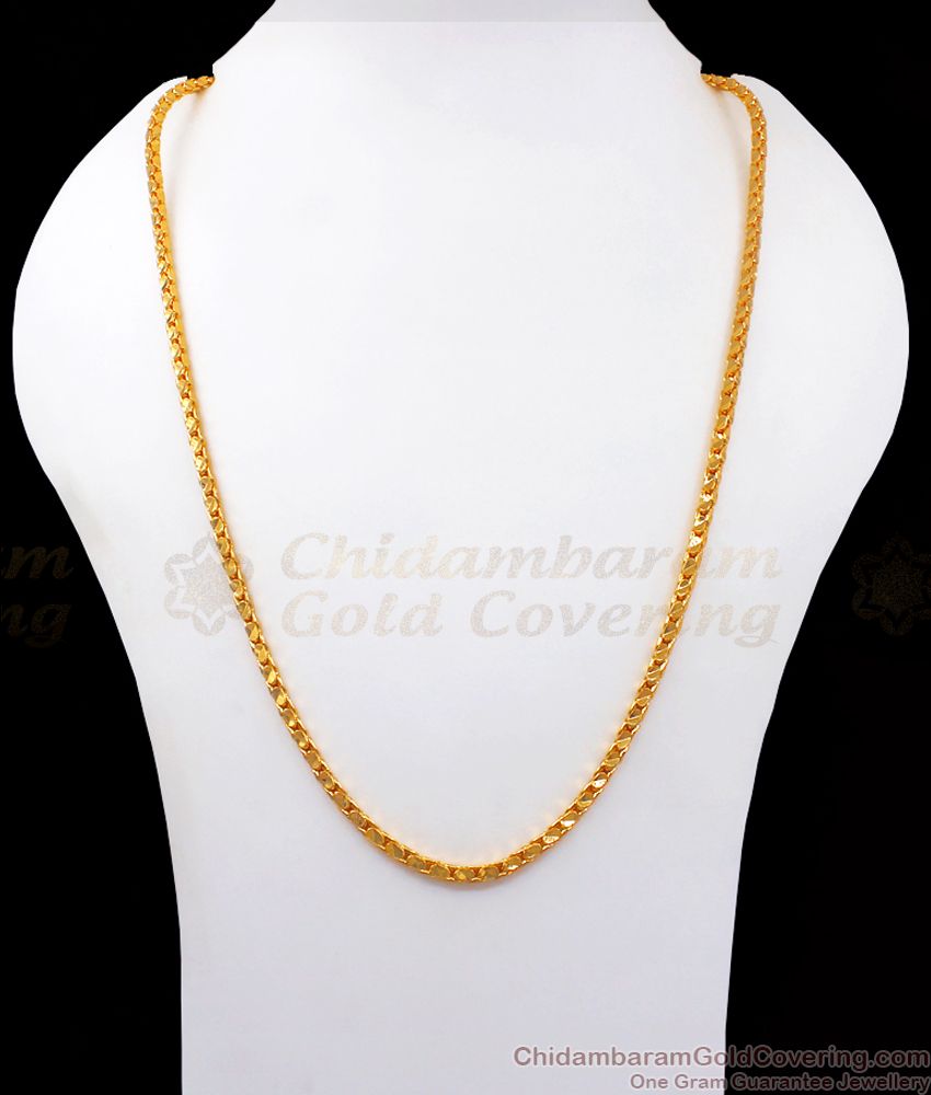 CGLM62 One Gram Gold Plated Chain for Daily Use Shop Online