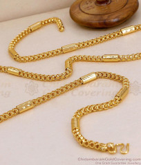 CGLM67-Lg 30 Inch Long Spiral Design One Gram Gold Chain For Daily Wear CGLM67-Lg 30 Inch Long Spiral Design One Gram Gold Chain For Daily Wear