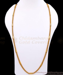 CGLM67-Lg 30 Inch Long Spiral Design One Gram Gold Chain For Daily Wear CGLM67-Lg 30 Inch Long Spiral Design One Gram Gold Chain For Daily Wear