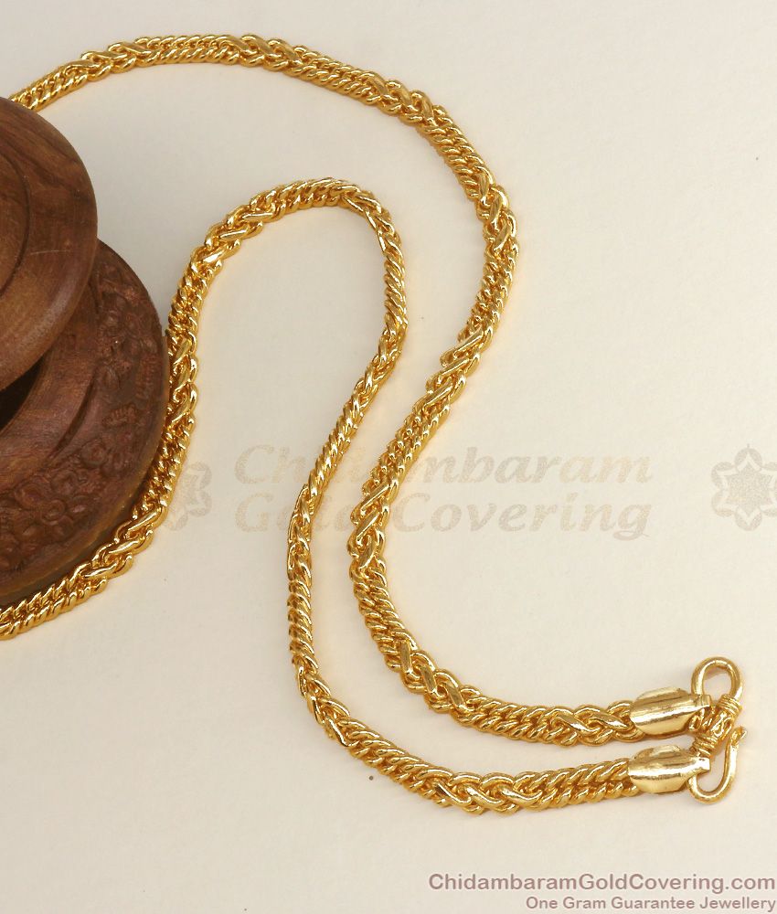 CGLM68 Buy Grand One Gram Gold Mens Chain Online Daily Wear