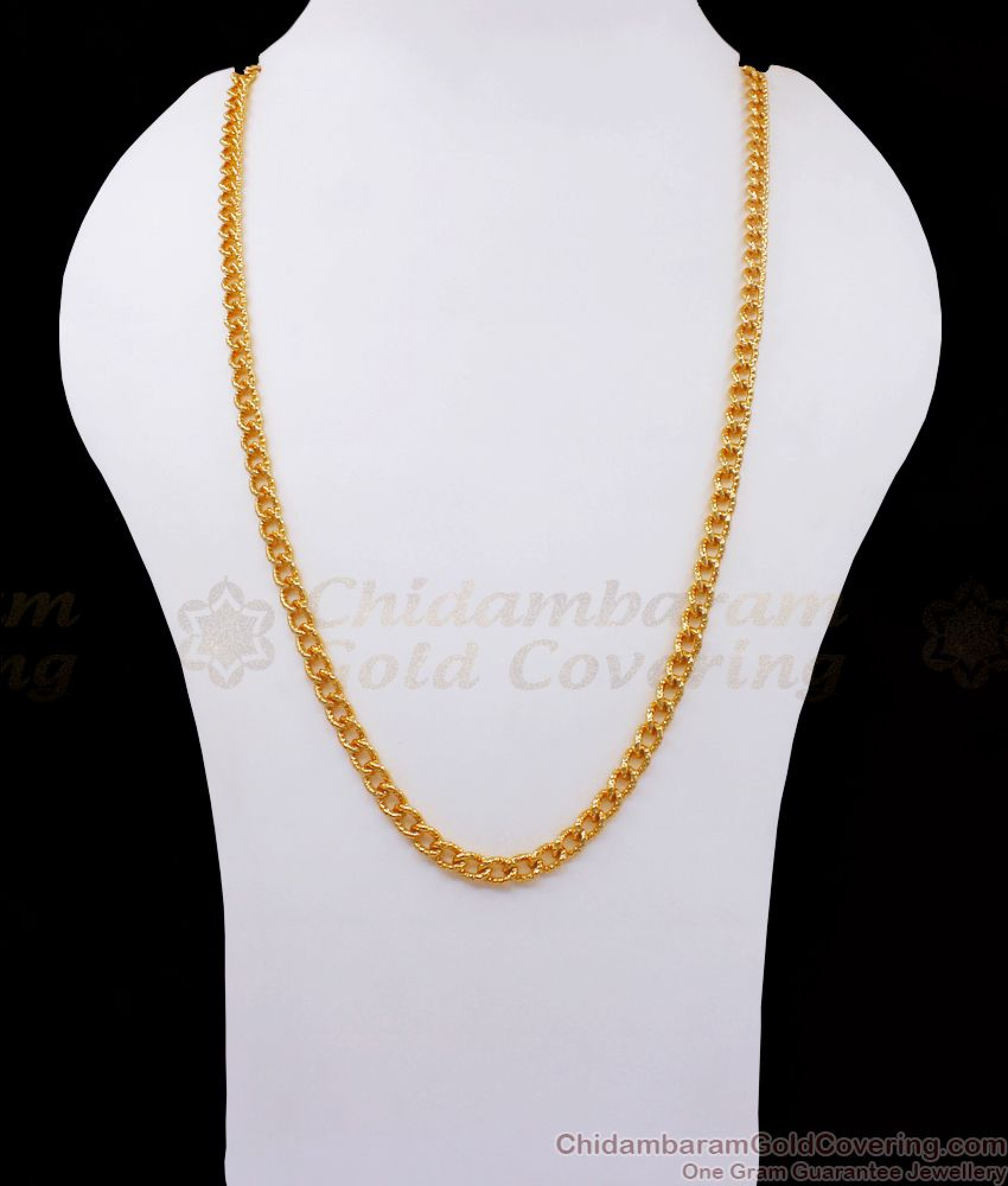 Regular Gold Chain CGLM70 Thick Mens Chain Regular Wear Gold Plated Jewelry Offer Price