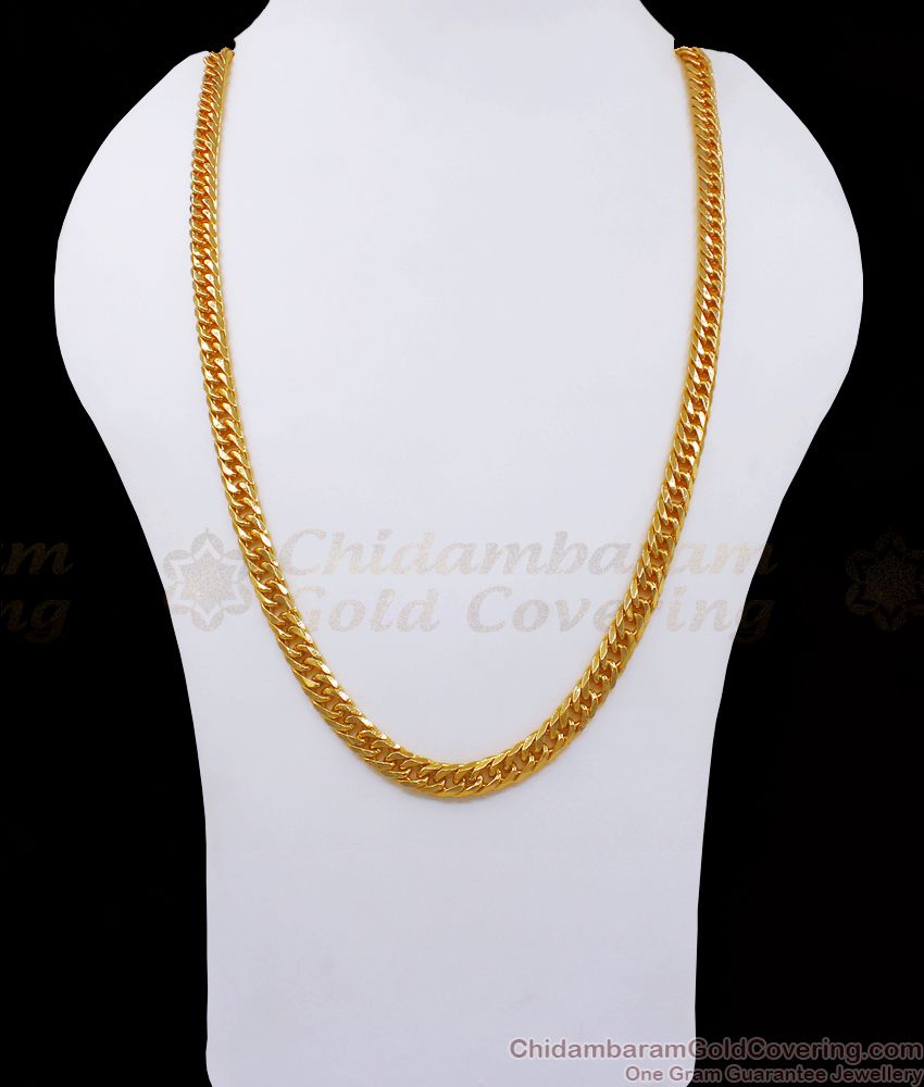 CGLM73 Thick Chain for Men Daily Wear One Gram Gold Broad Chain