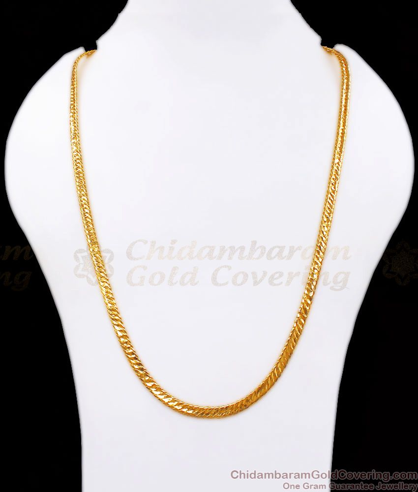 CGLM76 Stylish Bridal Wear Gold Plated Mens Thick Chain Shop Online