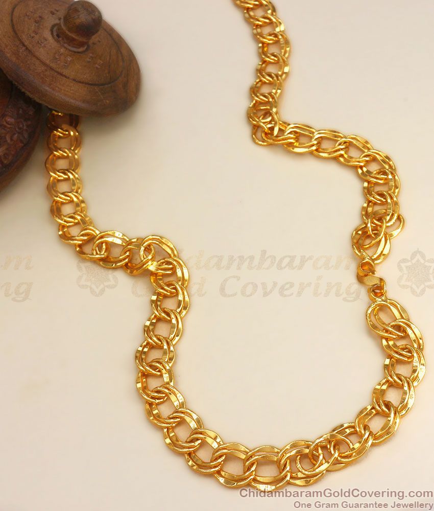 CGLM77-OT Grand 24K Gold Tone Link Thick Chain Regular and Marriage Wear Collections