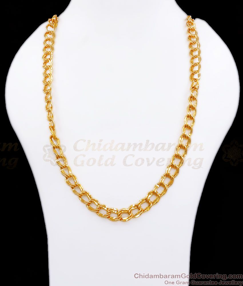 CGLM77-OT Grand 24K Gold Tone Link Thick Chain Regular and Marriage Wear Collections
