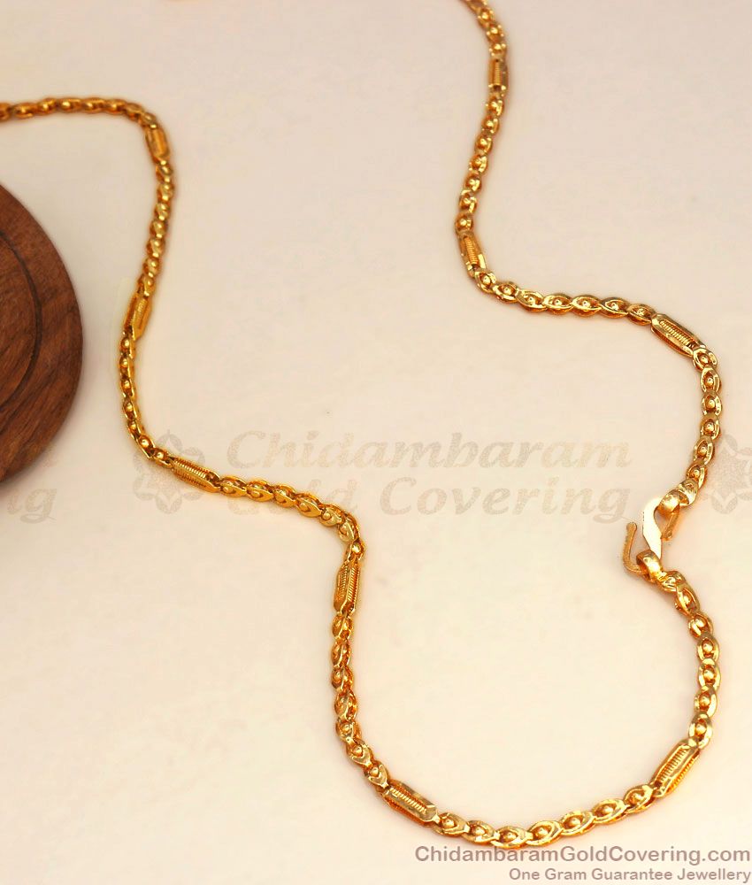 CGLM81 Unique Thin Strips Design Gold Imitation Chain Shop Online