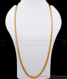 CGLM82-LG 30 Inch Long Leaf Pattern Gold Plated Chain Bridal And Daily Wear CGLM82-LG 30 Inch Long Leaf Pattern Gold Plated Chain Bridal And Daily Wear