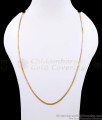 CGLM97 Thin One Gram Gold Flat Chain Design For Daily Wear