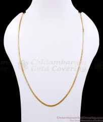 CGLM97 Thin One Gram Gold Flat Chain Design For Daily Wear CGLM97 Thin One Gram Gold Flat Chain Design For Daily Wear