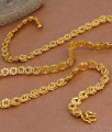 CHRT100 Beautiful Flower Design Thick Micro Gold Plated Chain For Marriage Function