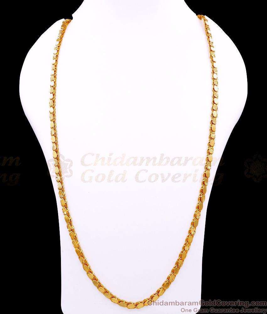 CHRT101-Lg 30 Inch Long Thick Oval Design Guaranteed Gold Chain Shop Online