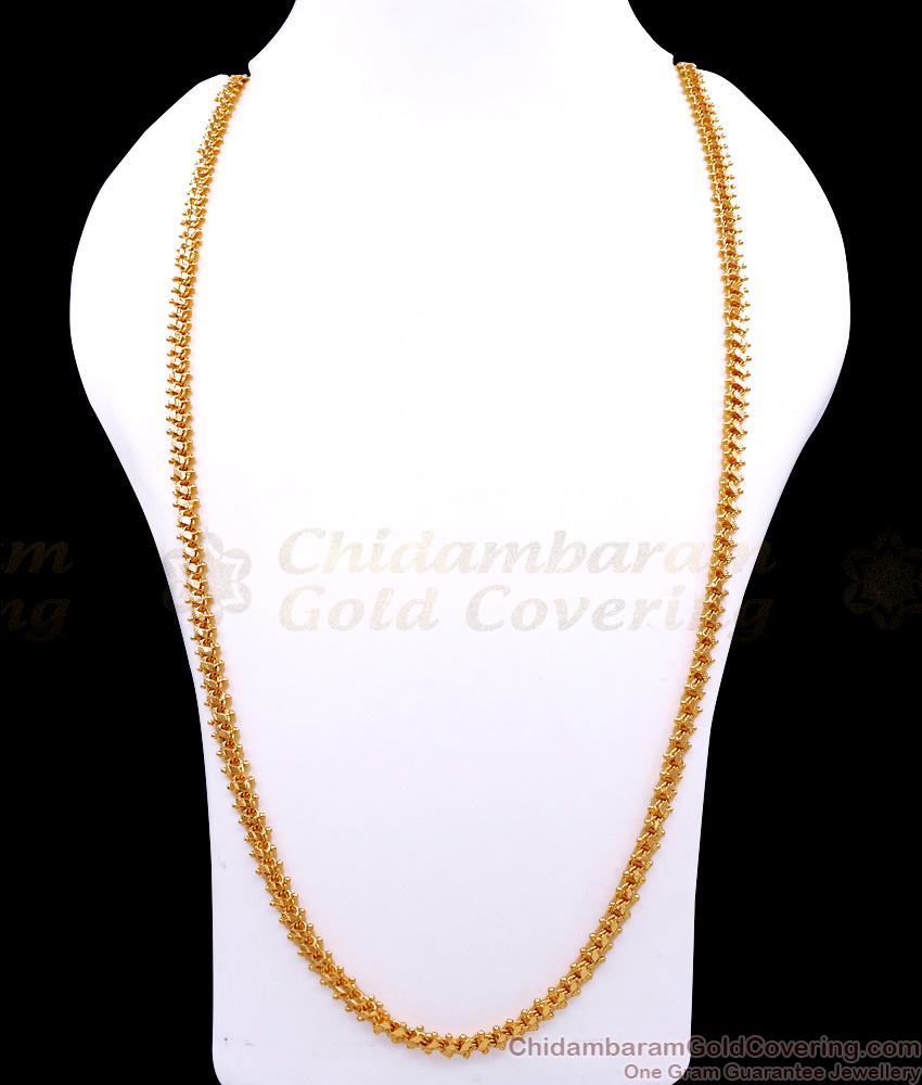 CHRT103-LG 30 Inch Long One Gram Gold Daily Wear Chain At Affordable Price CHRT103-LG 30 Inch Long One Gram Gold Daily Wear Chain At Affordable Price