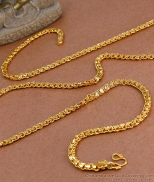 CHRT104-LG 30 Inch Long Heart Shaped Pure Gold Tone Chain For Regular Use