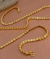 CHRT105-LG 30 Inch Long Floral Design Micro Gold Plated Plain Chain Smooth Finish CHRT105-LG 30 Inch Long Floral Design Micro Gold Plated Plain Chain Smooth Finish